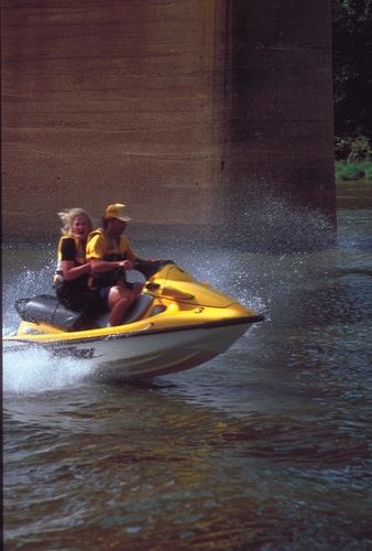 Red River North Caddo Recreation Area - jet skiers
